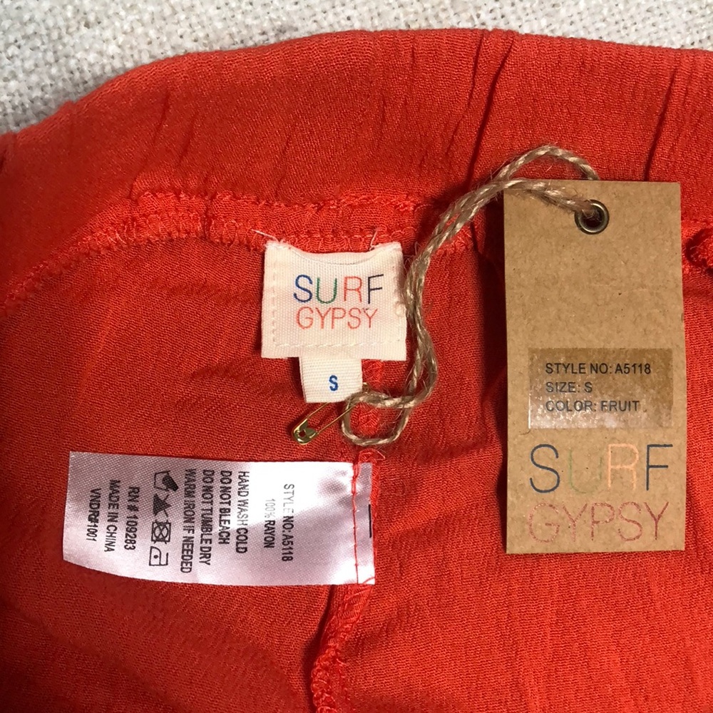 Surf Gypsy Red Pom Pom Shorts - Picture 6 of 7
